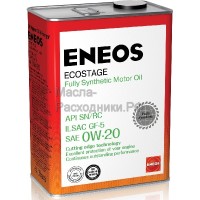 Масло моторное ENEOS Gasoline SN 0W-20 Ecostage (4л) 8801252022022