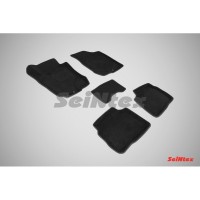 Ворсовые 3D коврики HYUNDAI i30 2009-2012 (Черные) комплект SEINTEX 71705