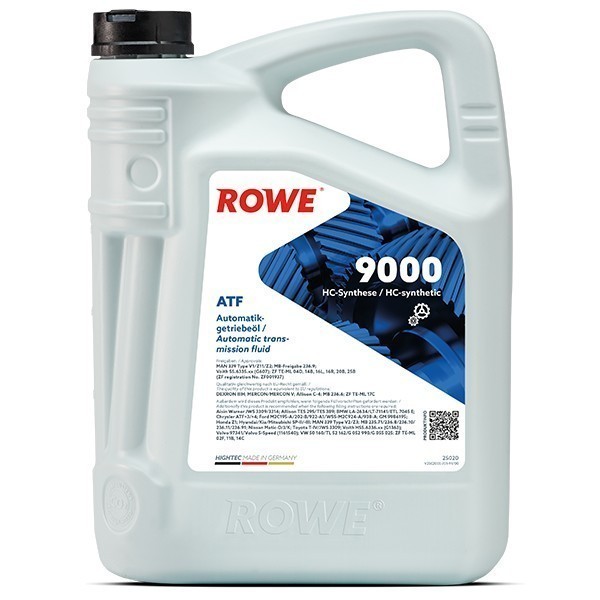 Масло для АКПП ROWE HIGHTEC ATF 9000, DEXRON IIIH, 5л