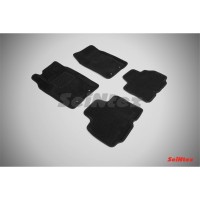 Ворсовые 3D коврики SSANG YONG KYRON 2011- (Черные) комплект SEINTEX 83741