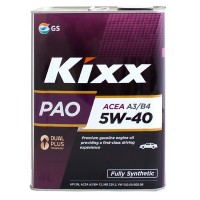 Масло моторное Kixx PAO 5W-40 SN/CF, ACEA A3/B4 (4л) L211044TE1