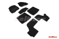 SEINTEX Ворсовые 3D коврики Ford EXPLORER V 3,5 SPORT 2010-2015 (узкая площадка под левую ногу) (комплект) 88357