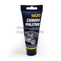Полировочная паста для хрома, алюминия, латуни, меди MANNOL Chrom Politur (100 мл) 2459