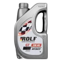 Масло моторное ROLF GT 5W-40 SN/CF (4 л) ПЛАСТИК 322436