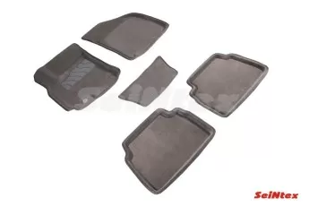 Ворсовые 3D коврики CHEVROLET Lacetti 2004-2013 серые (комплект) SEINTEX 71712