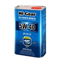 HI-GEAR масло моторное FULL SYNTHETIC 5W-40 SN/CF (1л) HG0540