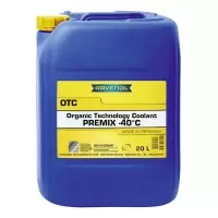 Антифриз RAVENOL OTC Protect C12+ Premix -40C (готовый) красный (20л) 141011202001999