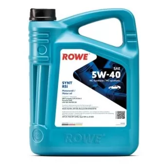 Масло моторное ROWE Hightec Synt RSi 5W-40 (5л) 20068005099