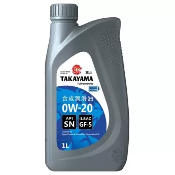 Масло моторное TAKAYAMA 0W-20 ILSAC GF-5 SN (1л) Пластик 605553
