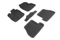Коврики 3D EVA "РОМБ" Ford Focus III МКПП 2011-2015 черные (комплект) SEINTEX 95241