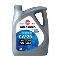 Масло моторное TAKAYAMA 0W-20 ILSAC GF-5 SN (4л) Пластик 605554