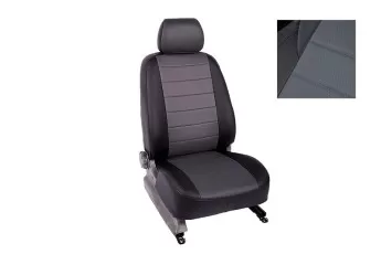 SEINTEX Чехлы на HYUNDAI GETZ 2005- серый (Экокожа) комплект (89924)