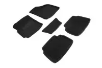 Ворсовые 3D коврики CHEVROLET Lacetti 2004-2013 (Черные) комплект SEINTEX 71685