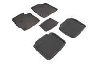 Ворсовые 3D коврики TOYOTA CAMRY VI 2006-2012 серые (комплект) SEINTEX 81970