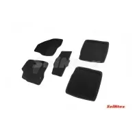 Ворсовые 3D коврики FORD EXPLORER V 2010-2015 (Черные) комплект SEINTEX 88356
