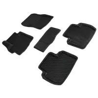 Коврики 3D EVA "РОМБ" Citroen C-Crosser 2007-2013, Mitsubishi Outlander II(XL), Peugeot 4007 2006-2012 черный (комплект) 95200 SEINTEX