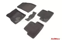 SEINTEX Ворсовые 3D коврики CHEVROLET CRUZE 2009-2015 серые (комплект) 71711