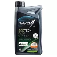 WOLF ECOTECH 0W-20 SP/RC D1-3 Масло моторное (1л) 1049889