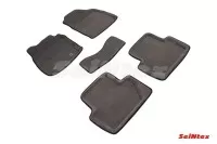SEINTEX Ворсовые 3D коврики FORD ECOSPORT 2014- серые (комплект) 86843