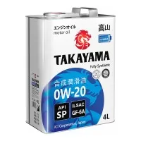 Масло моторное TAKAYAMA Zerotec 0W-20 GF-6А SР (4л) ЖБ 605599