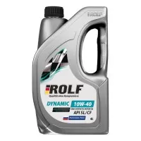 Масло моторное ROLF Dynamic 10W-40 SL/CF (4л) 322675
