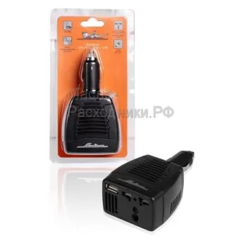 Инвертор 12В-220В, 75 Вт + USB AIRLINE API7500