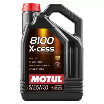Масло моторное MOTUL 8100 X-cess 5W-30 (4л) 108945