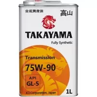 Масло трансмиссионное TAKAYAMA Transmission 75W-90 GL-5 (1л) (металл) 605592
