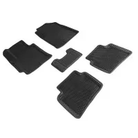 Коврики 3D EVA "РОМБ" Hyundai Solaris, KIA RIO, KIA RIO X-LINE 2016-н.в. черный (комплект) 95182 SEINTEX