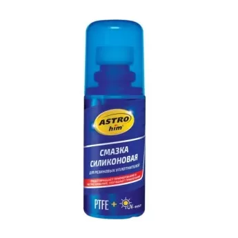 AC4642 ASTROHIM Смазка силиконовая для резиновых уплотнителей с PTFE и UV-фильтром, 100мл