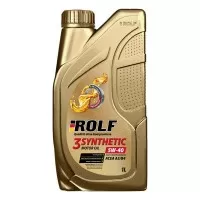 Масло моторное ROLF 3-SYNTHETIC 5W-40 A3/B4 (1л) пластик 322730