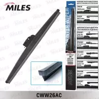 Щетка стеклоочистителя зимняя 650 мм (адаптеры HOOK 9x3/9x4) CWW26AC MILES