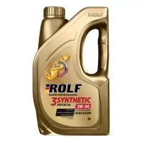 Масло моторное ROLF 3-SYNTHETIC 5W-40 A3/B4 (4л) пластик 322731