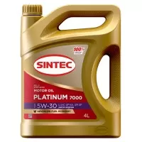 Масло моторное SINTEC PLATINUM 7000 5W-30 GF-6A (АКЦИЯ 4л+1л) 600226