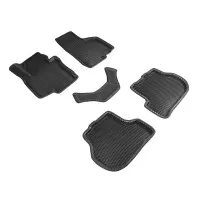 Коврики 3D EVA "РОМБ" Volkswagen Golf VI, V, Jetta 2003-2012, Skoda Octavia A5 2008-2013, Seat Leon II 2005-2012 черный (комплект) 95236 SEINTEX