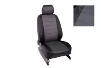 SEINTEX Чехлы на OPEL ASTRA H hatch серый 2004-2007 (Экокожа) комплект (87437)