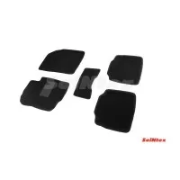 Ворсовые 3D коврики SUZUKI SX4 new 2013- (Черные) комплект SEINTEX 86649