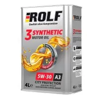 Масло моторное 5W-30 ROLF 3-SYNTHETIC ACEA A3/B4 (4л) 322549