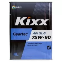 Масло трансмиссионное Kixx GEARTEC 75W-90 GL-5 (4л) L296244TE1