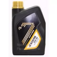 Масло для 4-тактных двигателей S-oil SEVEN 4T SCOOTER 10W-40 (1л) DRAGON