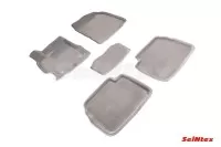 SEINTEX Ворсовые 3D коврики MAZDA 6 2008-2012 серые (комплект) 71726