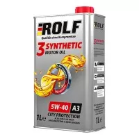 Масло моторное 5W-40 ROLF 3-SYNTHETIC ACEA A3/B4 (1л) 322552