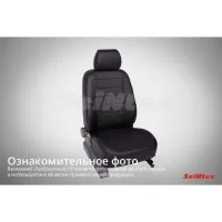 Чехлы экокожа Ромб HYUNDAI Sonata VII 2015- / KIA Optima IV 2015-2016 черный (комплект) SEINTEX 88941
