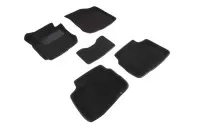 Ворсовые 3D коврики HYUNDAI Elantra 2006-2011 (Черные) комплект SEINTEX 82013