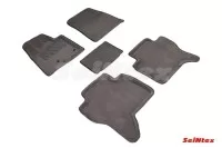 SEINTEX Ворсовые 3D коврики MITSUBISHI PAJERO IV 2006- серые (комплект) 84738