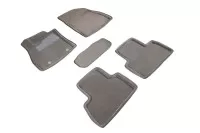 SEINTEX Ворсовые 3D коврики NISSAN JUKE 2011- серые (комплект) 84741