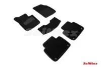 SEINTEX Ворсовые 3D коврики VOLVO S-90 V-90 2016- черные (комплект) 89350