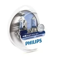 Автолампы H11/W5W 12362 CV 12V SM CRISTAL VISION 12362CVSM PHILIPS (комплект 2х2 шт)