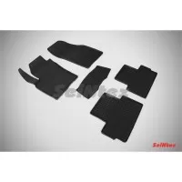 Коврики резиновые с рисунком "Сетка" VOLVO C-30 2006-2013 (комплект) SEINTEX 85198