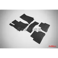Коврики резиновые с рисунком "Сетка" MERCEDES-BENZ C-Class W205 2014- (комплект) SEINTEX 86090